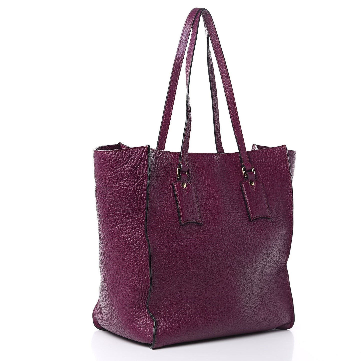 Heritage Grain Medium Woodbury Tote Damson Magenta