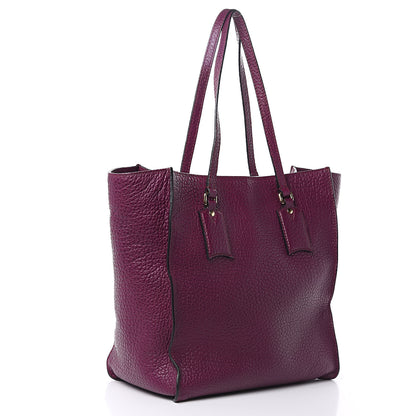 Burberry Heritage Grain Medium Woodbury Tote Damson Magenta 3 of 9
