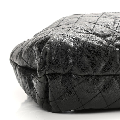 Chanel Caviar Quilted Medium Elastic Shopping Tote Black 9 of 10