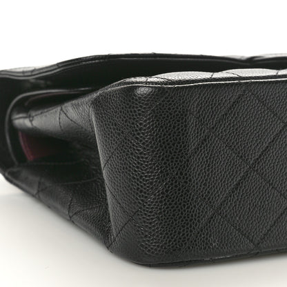 Chanel Caviar Quilted Jumbo Double Flap Black 9 of 10