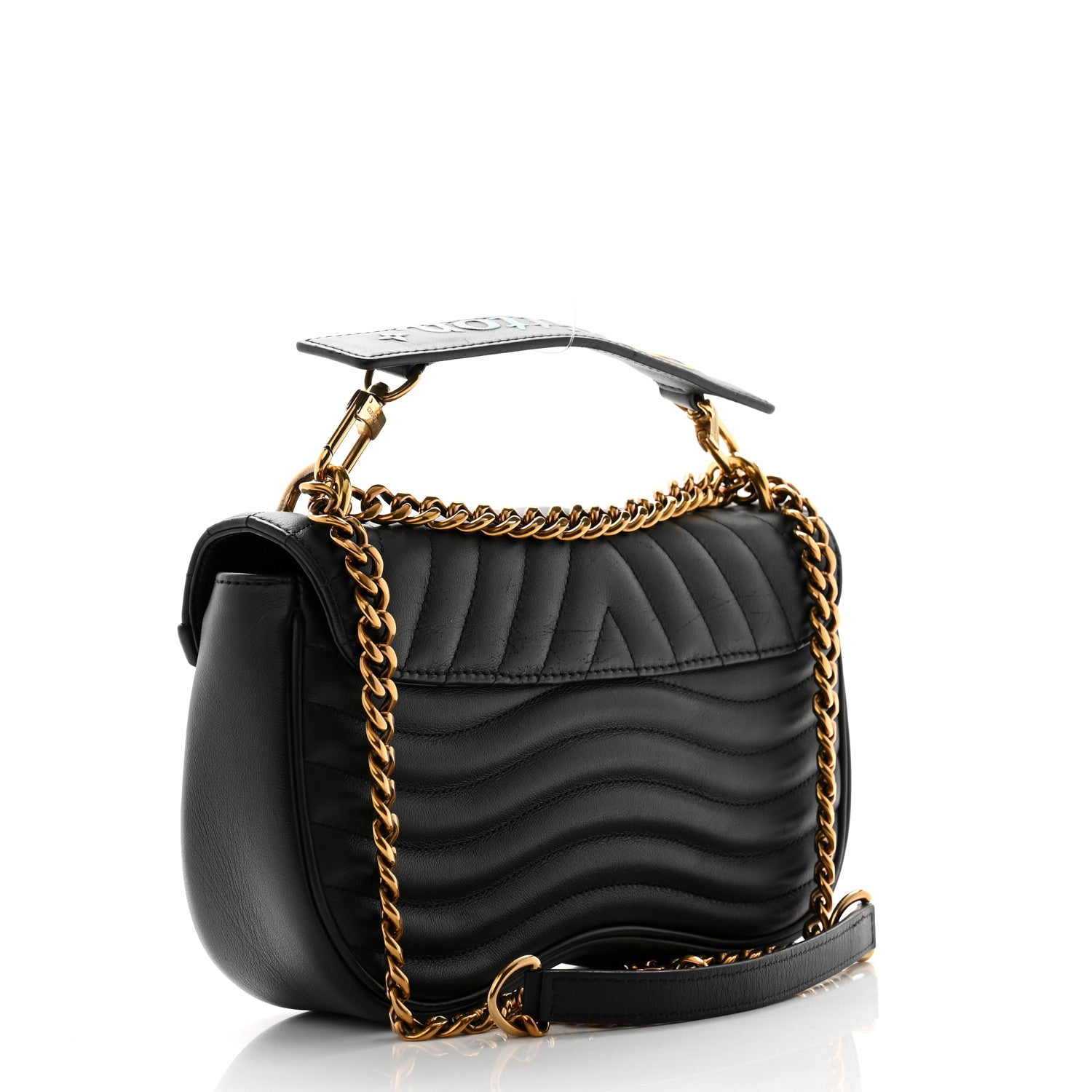 Louis Vuitton Calfskin New Wave Chain PM Black 3 of 12
