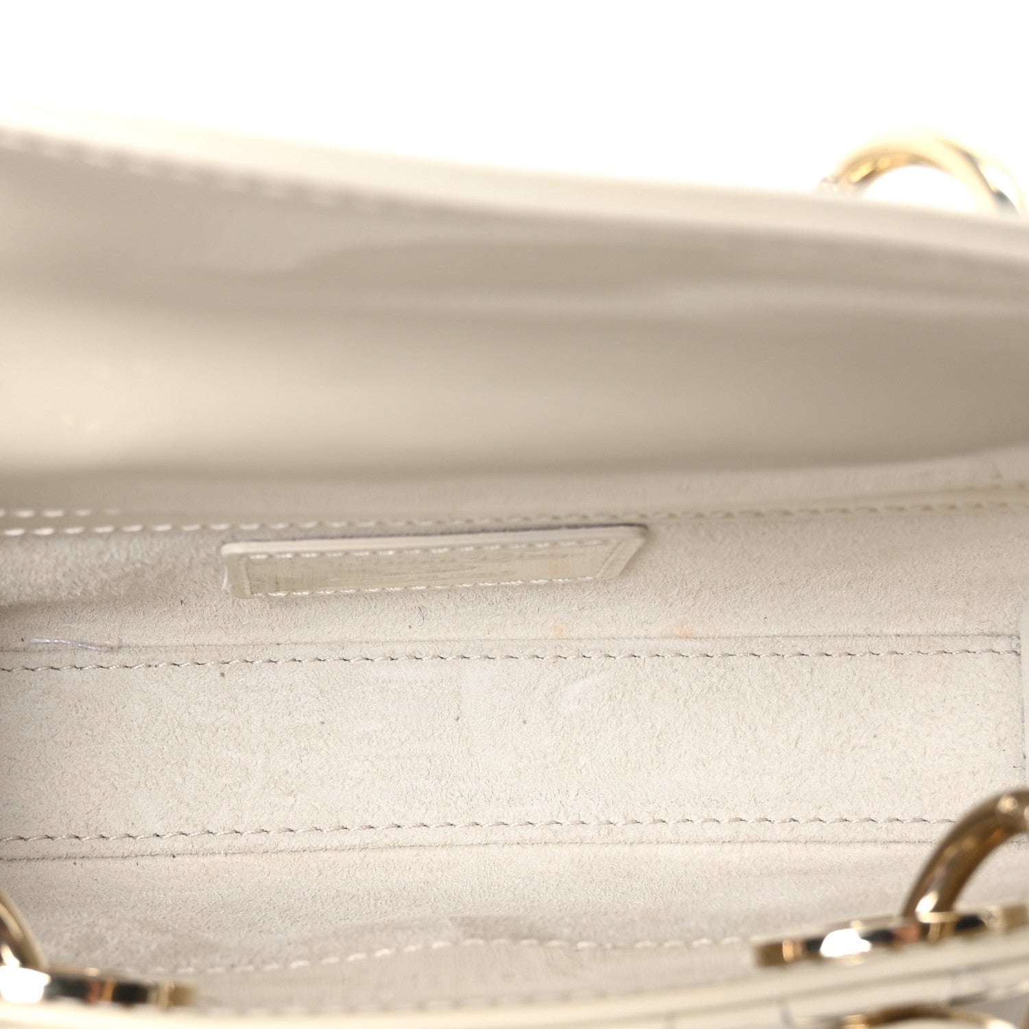 Christian Dior Patent Cannage Micro Lady D-Joy Latte 5 of 10