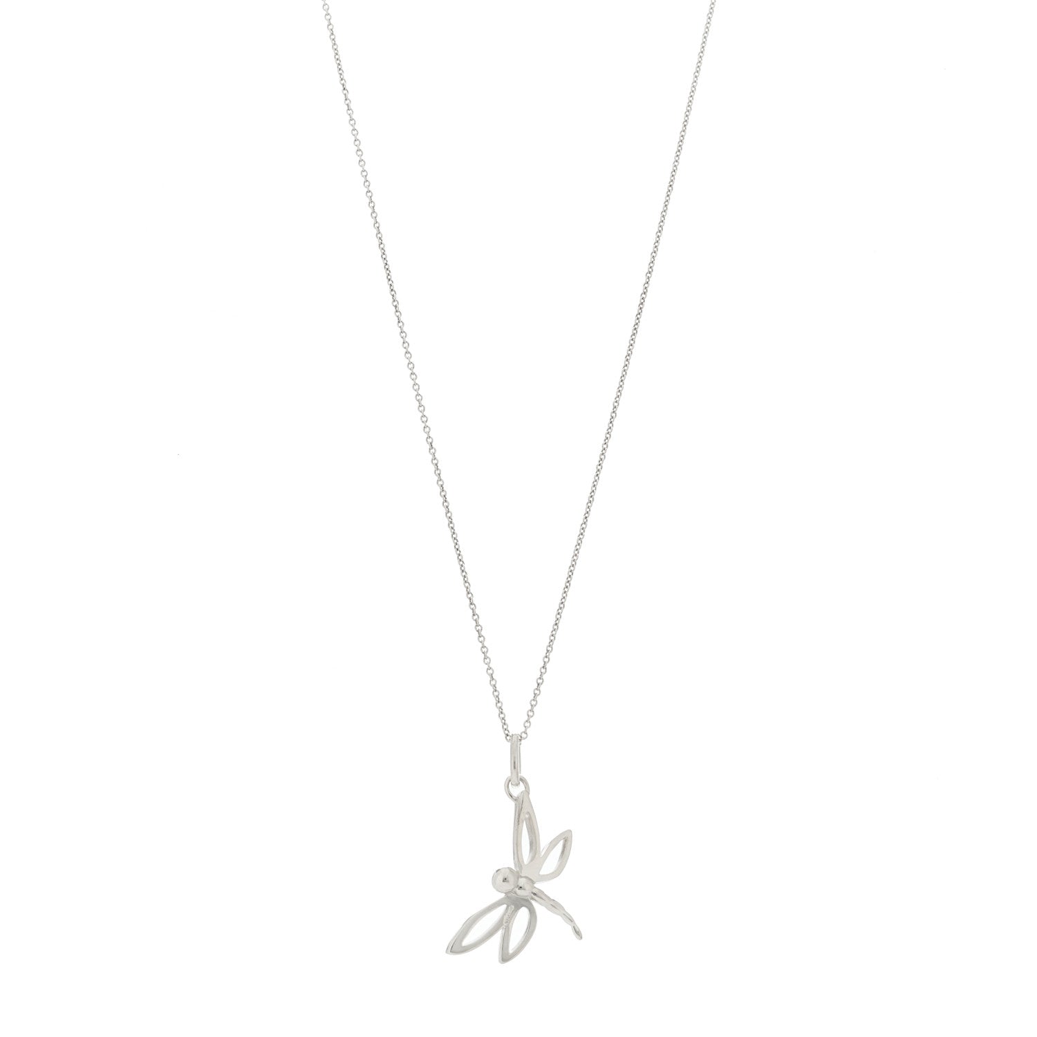 Tiffany Sterling Silver Dragonfly Pendant Necklace 1 of 6