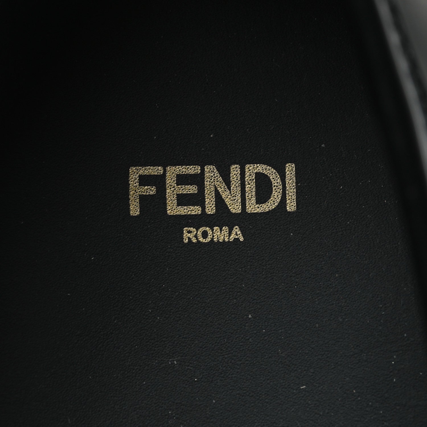 Fendi Vitello Abrasivato Fendigraphy 50mm Loafers 41 Black 9 of 11