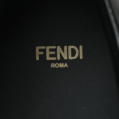 Fendi Vitello Abrasivato Fendigraphy 50mm Loafers 41 Black 9 of 11