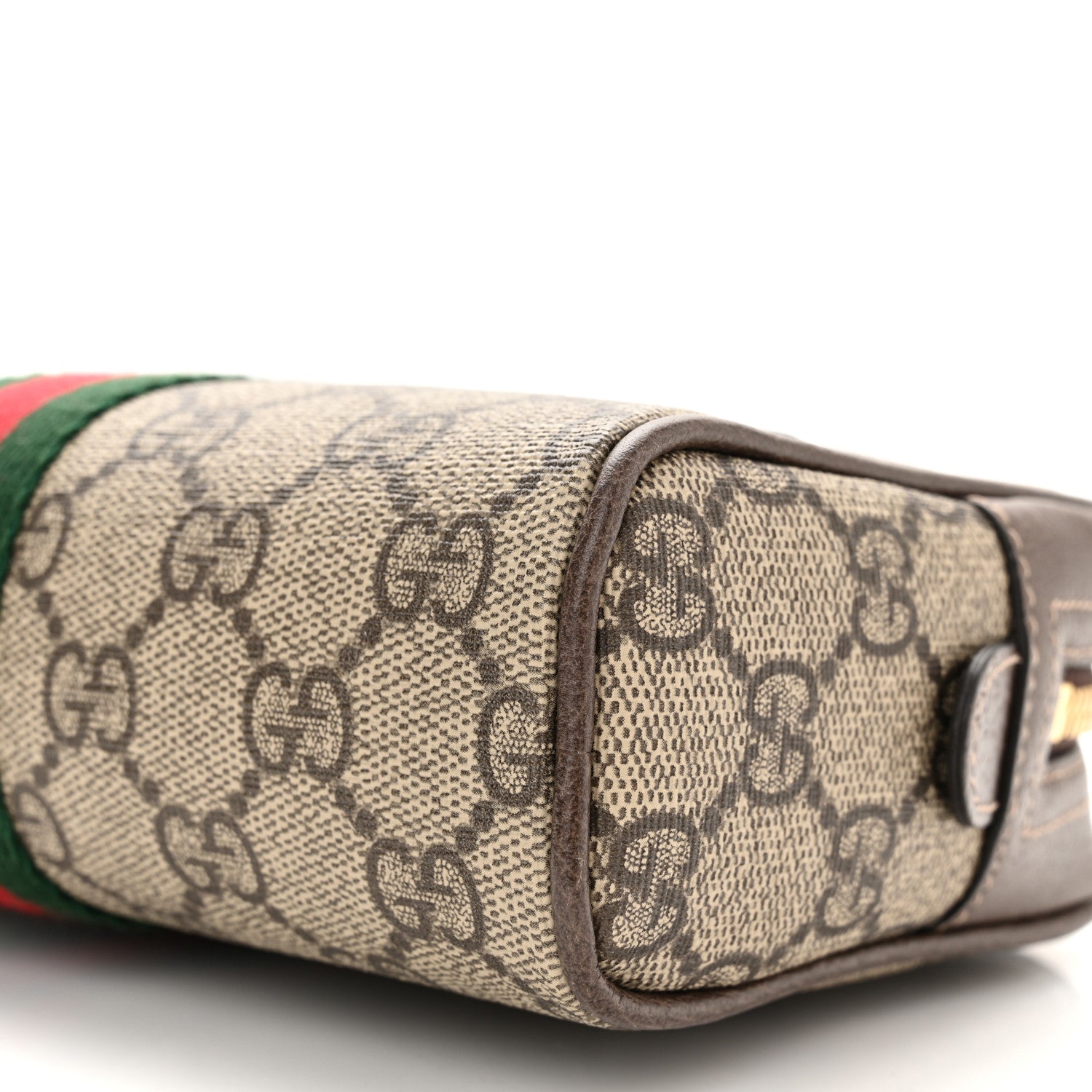 Gucci GG Supreme Monogram Web Small Ophidia Belt Bag 85 34 Dark Brown 10 of 12