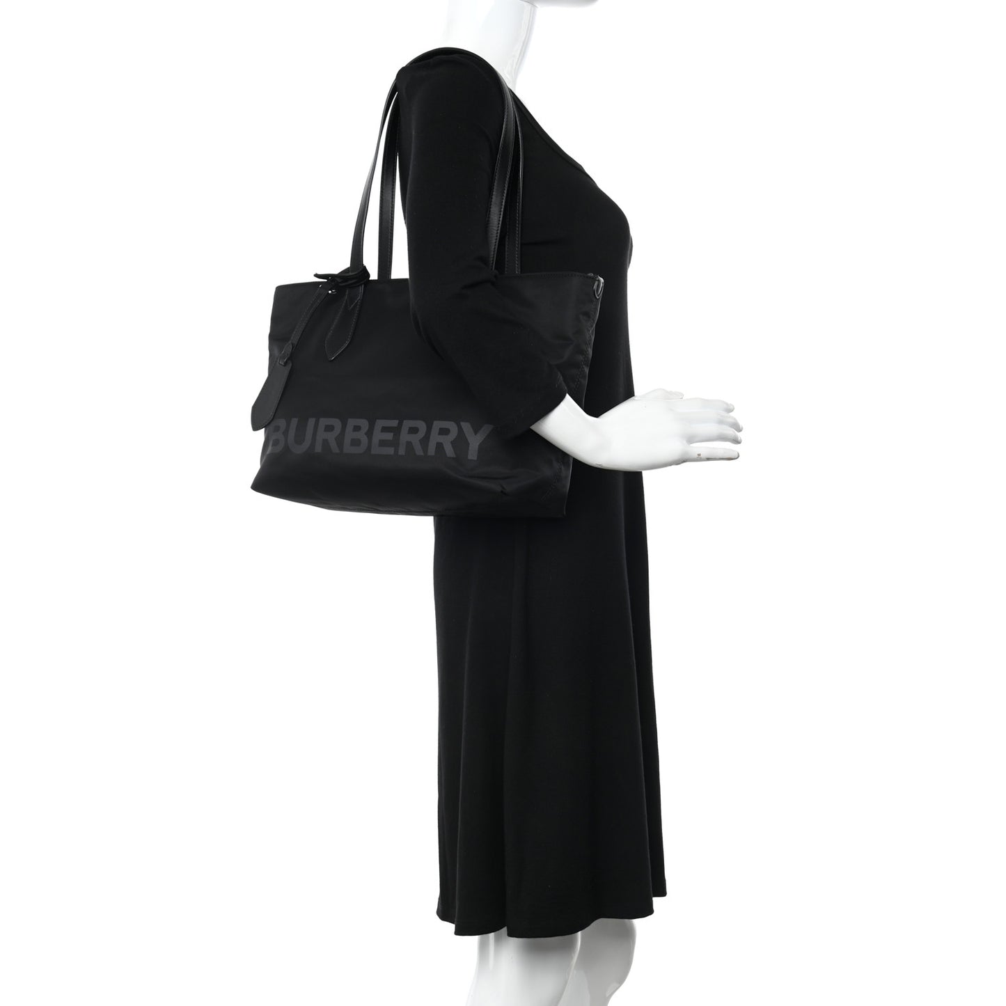 Nylon Logo Small Ardwell Tote Black