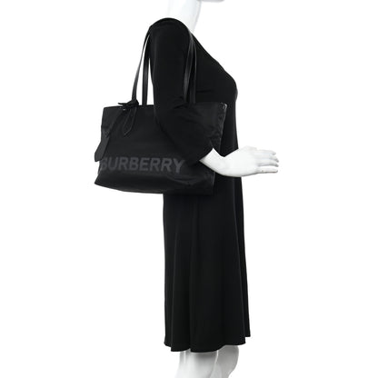 Burberry Nylon Logo Small Ardwell Tote Black 2 of 13