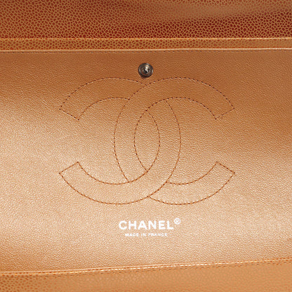 Chanel Metallic Caviar Quilted Jumbo Double Flap Copper 6 of 8