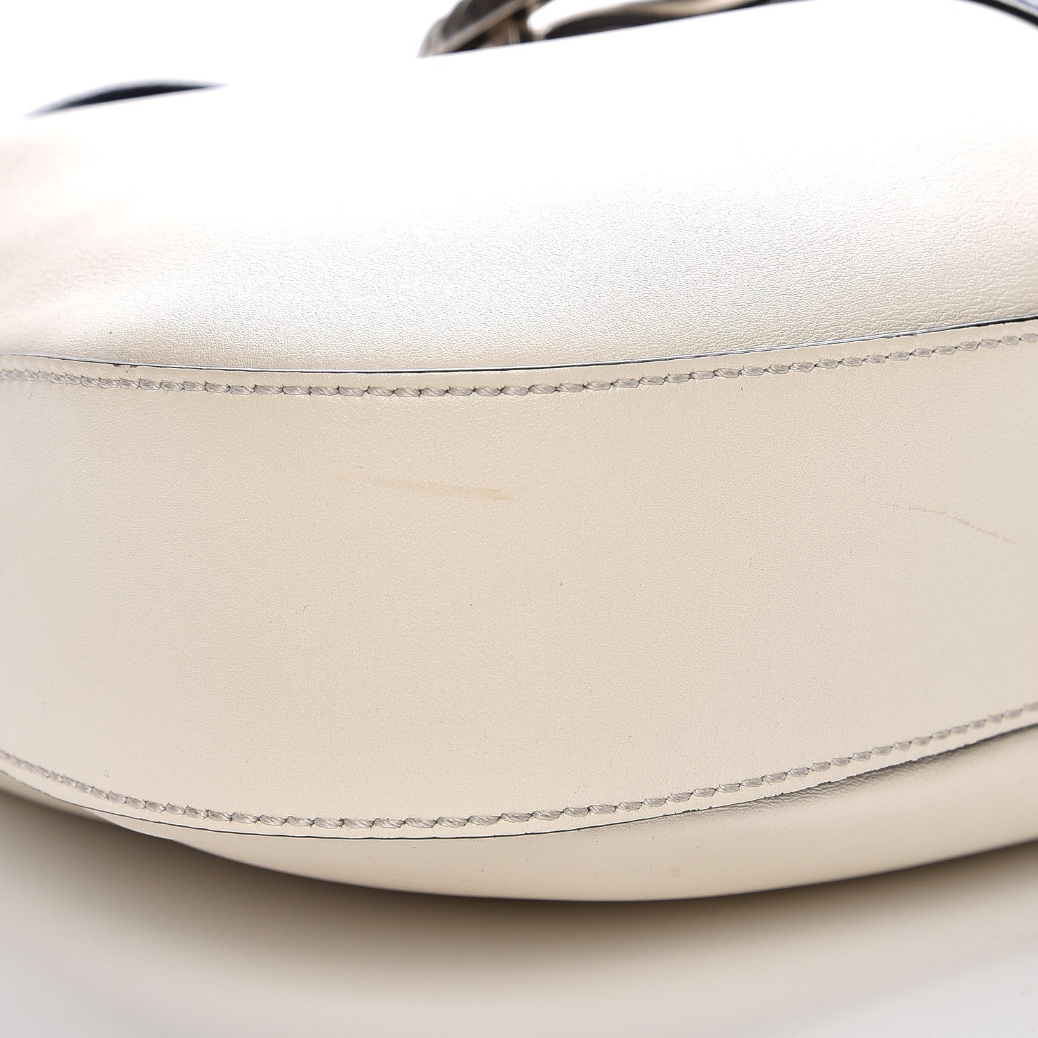 Gucci Calfskin Web Stripe Medium Dionysus Hobo White 13 of 14