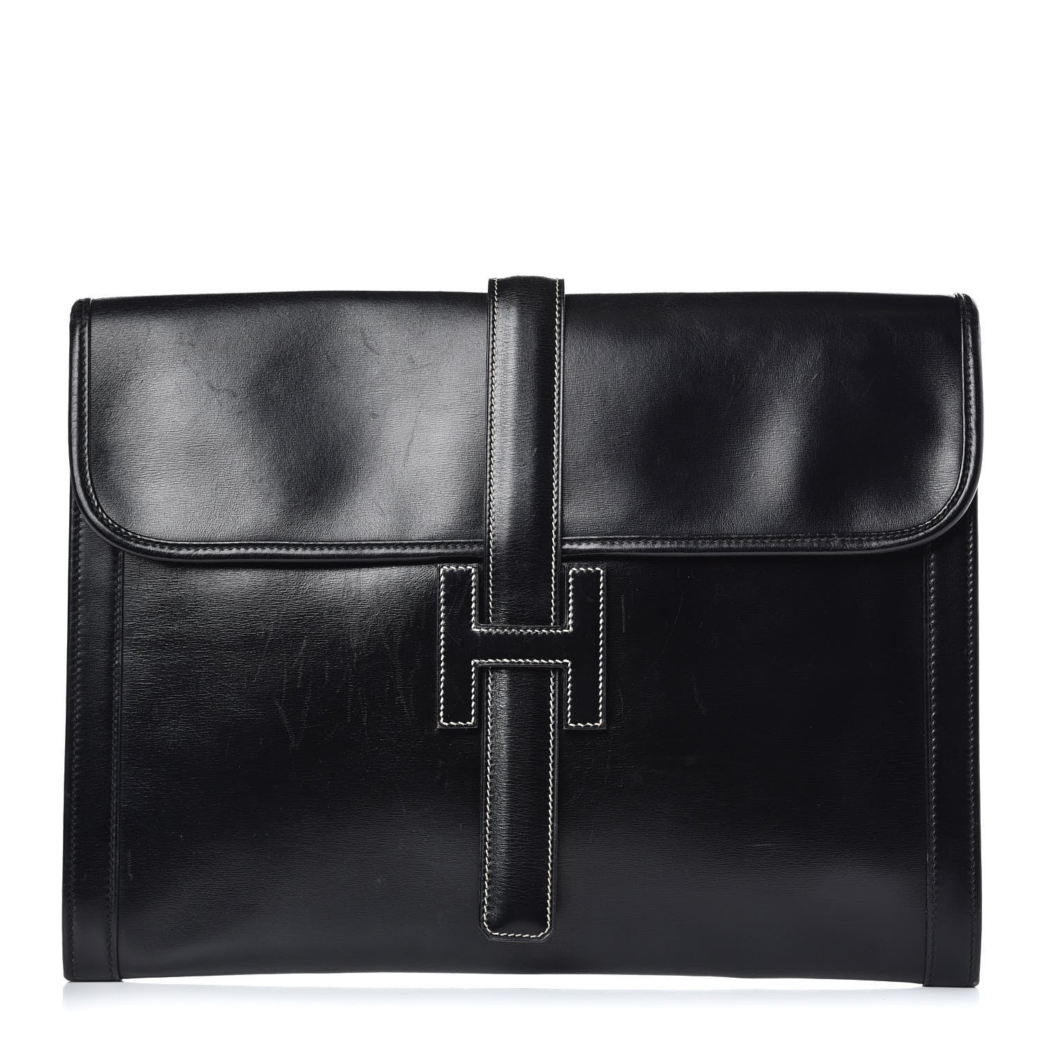 Hermes Box Jige GM Clutch Black 1 of 15