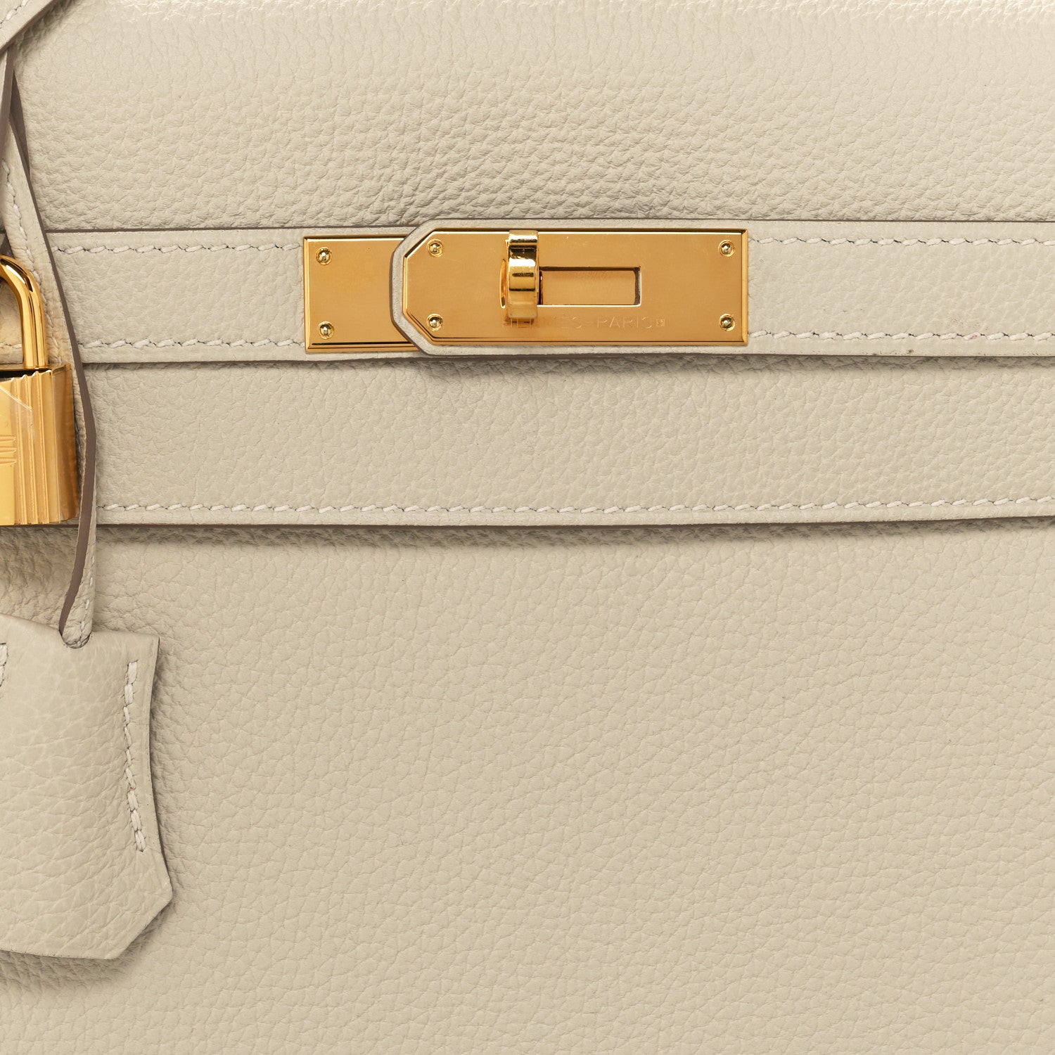 Hermes Togo Kelly Retourne 32 Craie 7 of 10