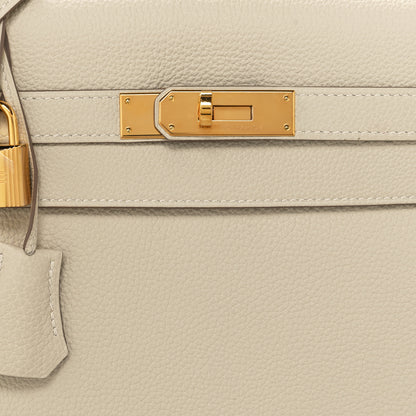 Hermes Togo Kelly Retourne 32 Craie 7 of 10