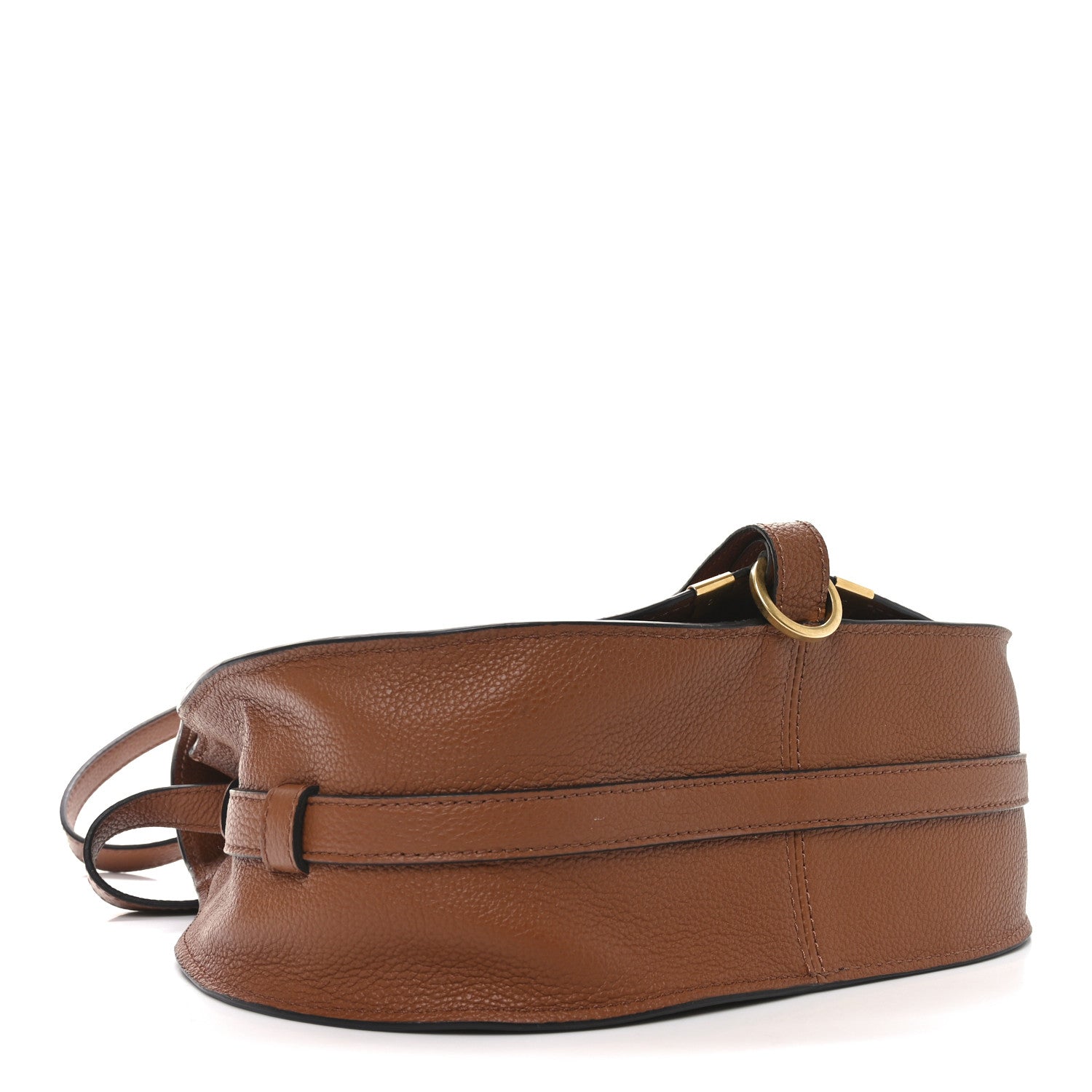 Chloe Calfskin Medium Marcie Round Crossbody Bag Tan 4 of 10