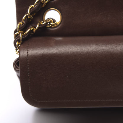 Chanel Lambskin Quilted Small Double Flap Brown 13 of 16