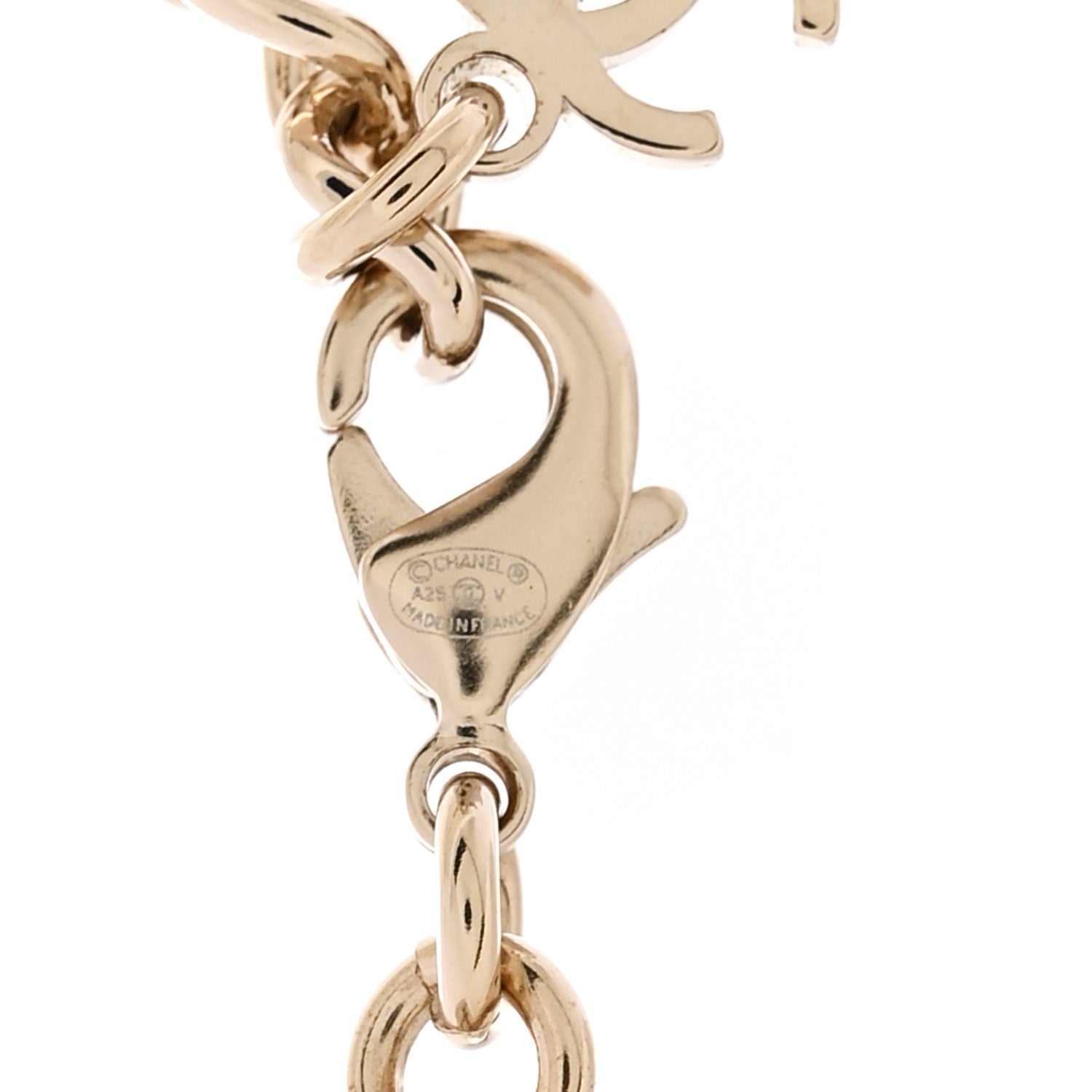 Chanel Metal CC Short Chain Necklace Gold 6 of 7