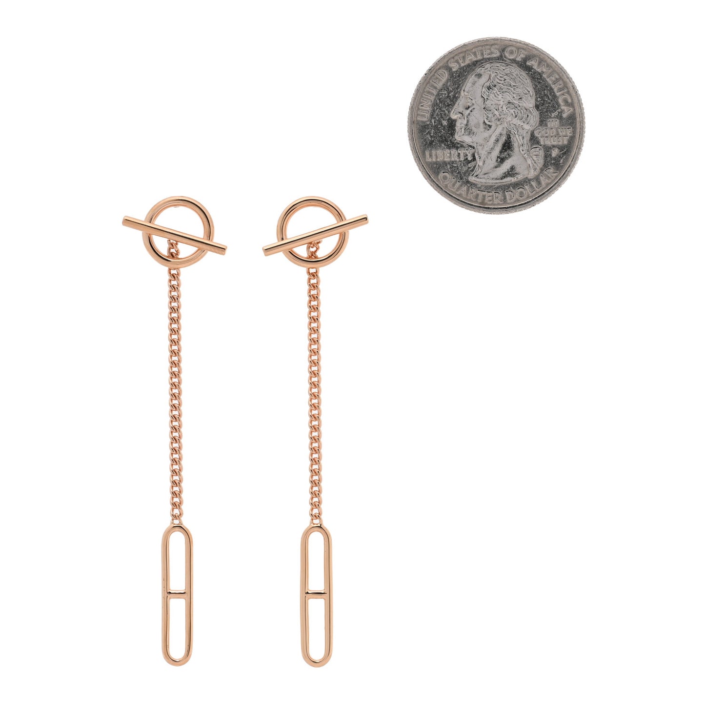 18K Rose Gold Echappee Earrings