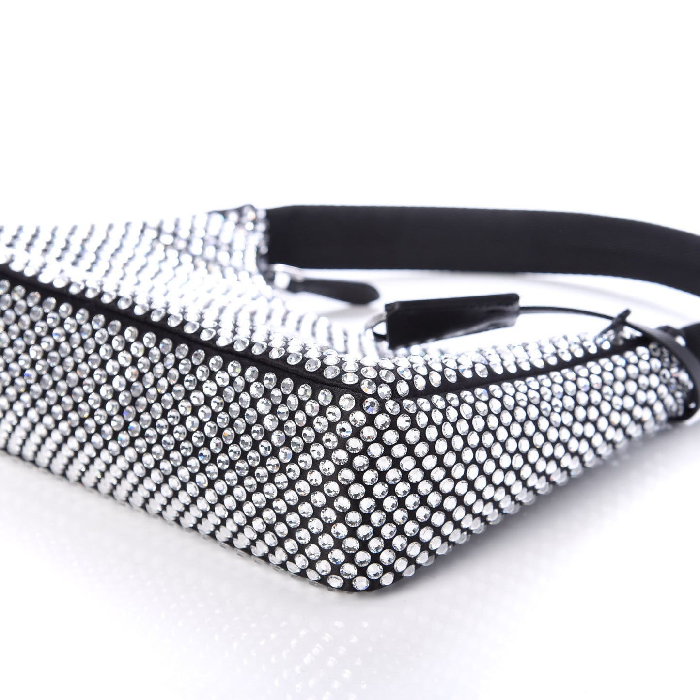 Satin Crystal Mini Re-Edition 2000 Bag Cristal