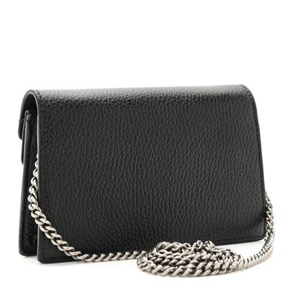 Gucci Calfskin Super Mini Dionysus Shoulder Bag Black 2 of 11