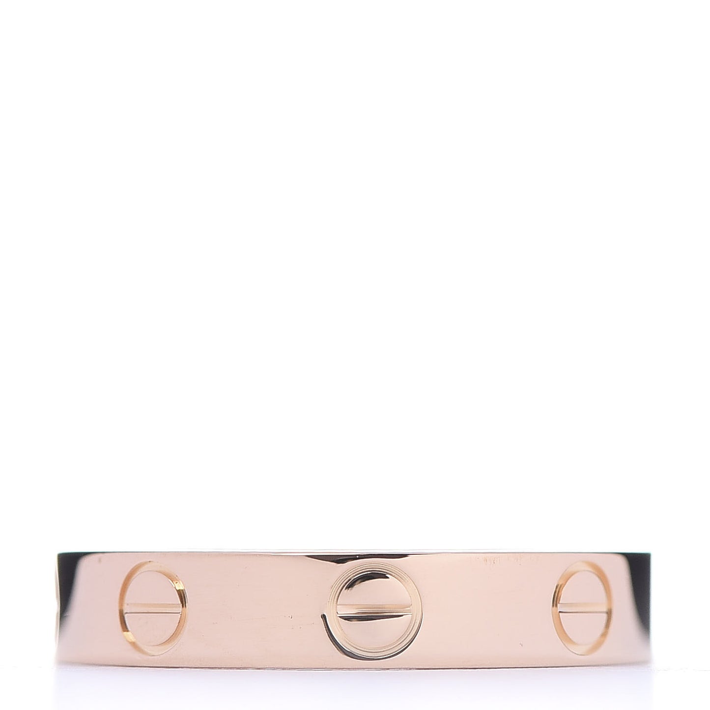 18K Pink Gold 3.5mm LOVE Wedding Band Ring 52 6