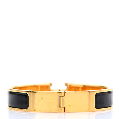 Hermes Enamel Narrow Clic Clac H Bracelet PM Black 3 of 4