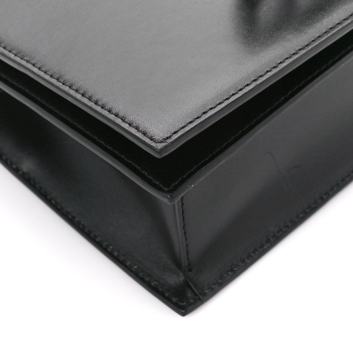 Calfskin Knuckle Shoulder Bag Black