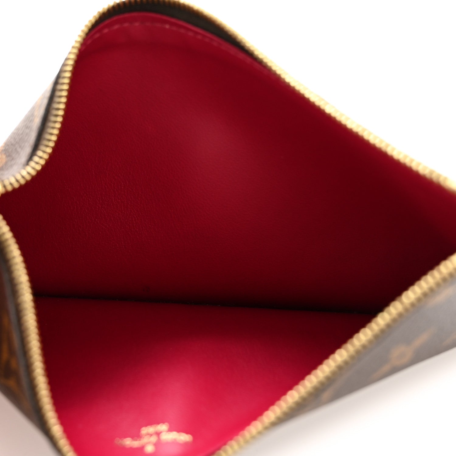 Louis Vuitton Monogram Pochette Felicie Chain Wallet Fuchsia 14 of 17