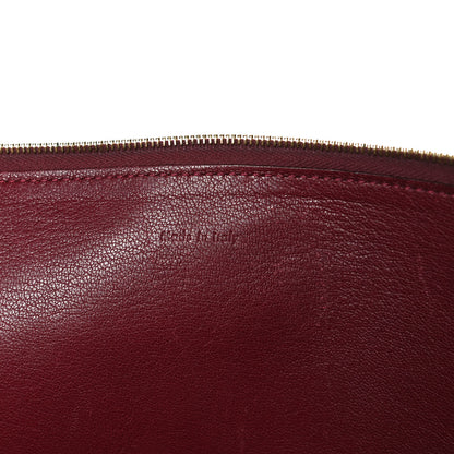 Celine Lambskin Bicolor Computer Case Light Burgundy Navy 6 of 11