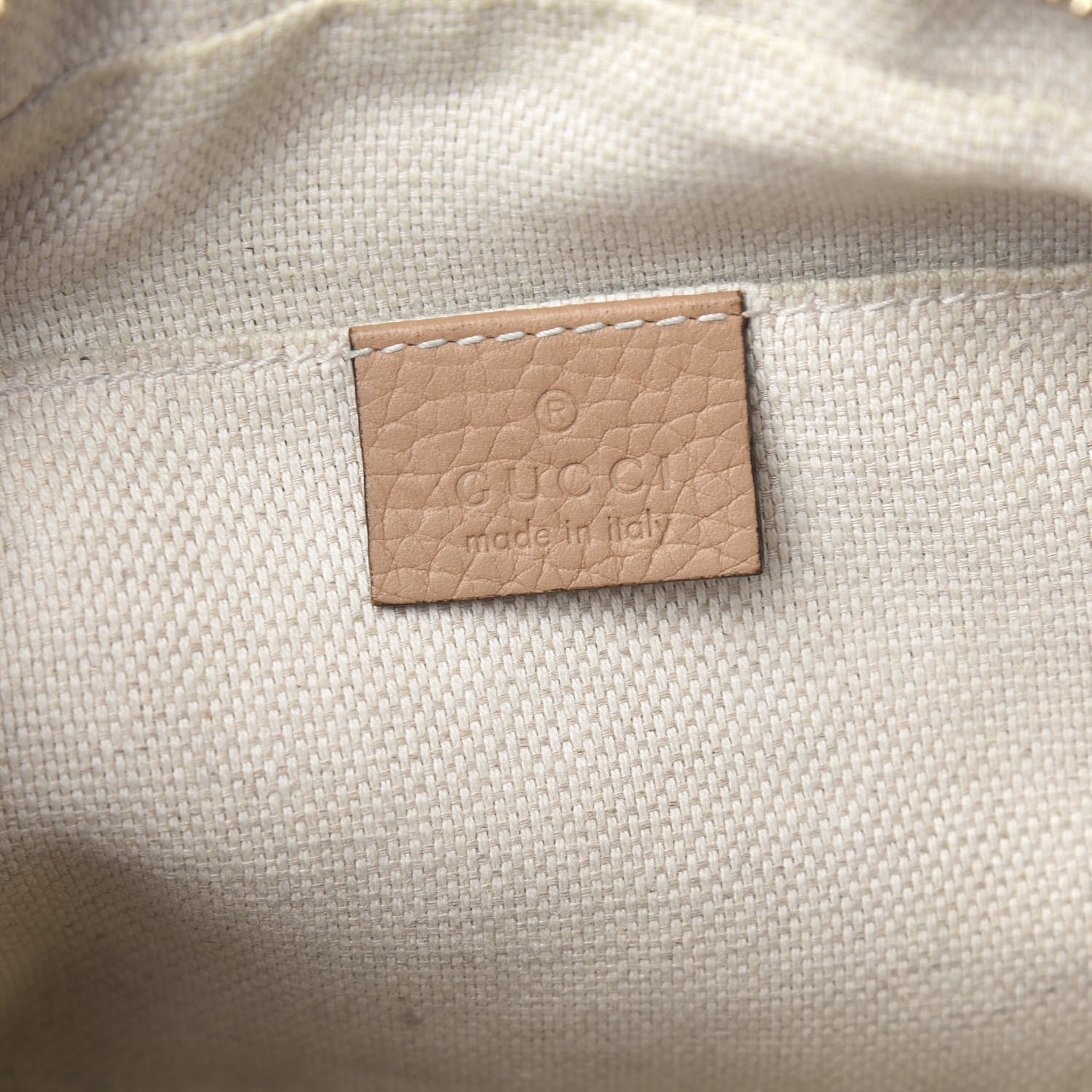 Gucci Pebbled Calfskin Small Soho Disco Bag Rose Beige 6 of 14