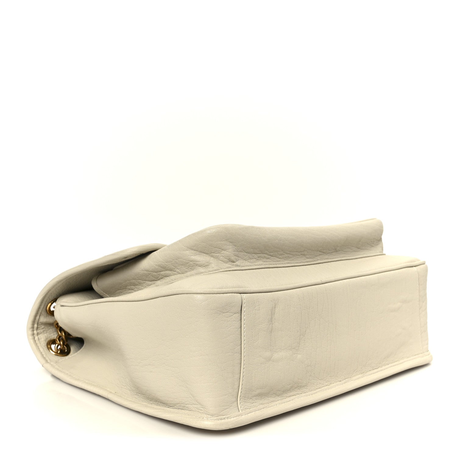 Saint Laurent Grained Lambskin Monogram Large Niki Chain Satchel Crema Soft 4 of 11