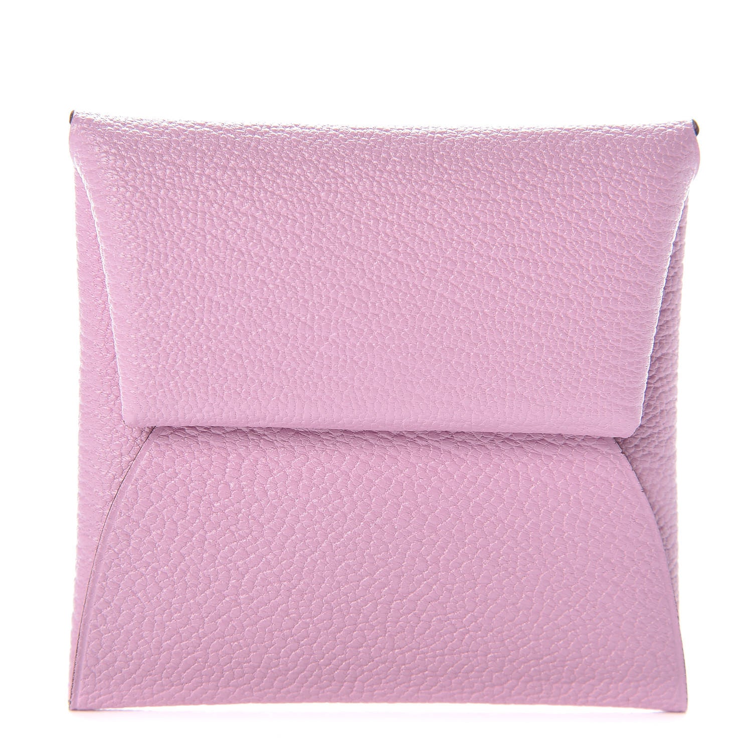 Hermes Chevre Mysore Bastia Coin Purse Mauve Sylvestre 1 of 8