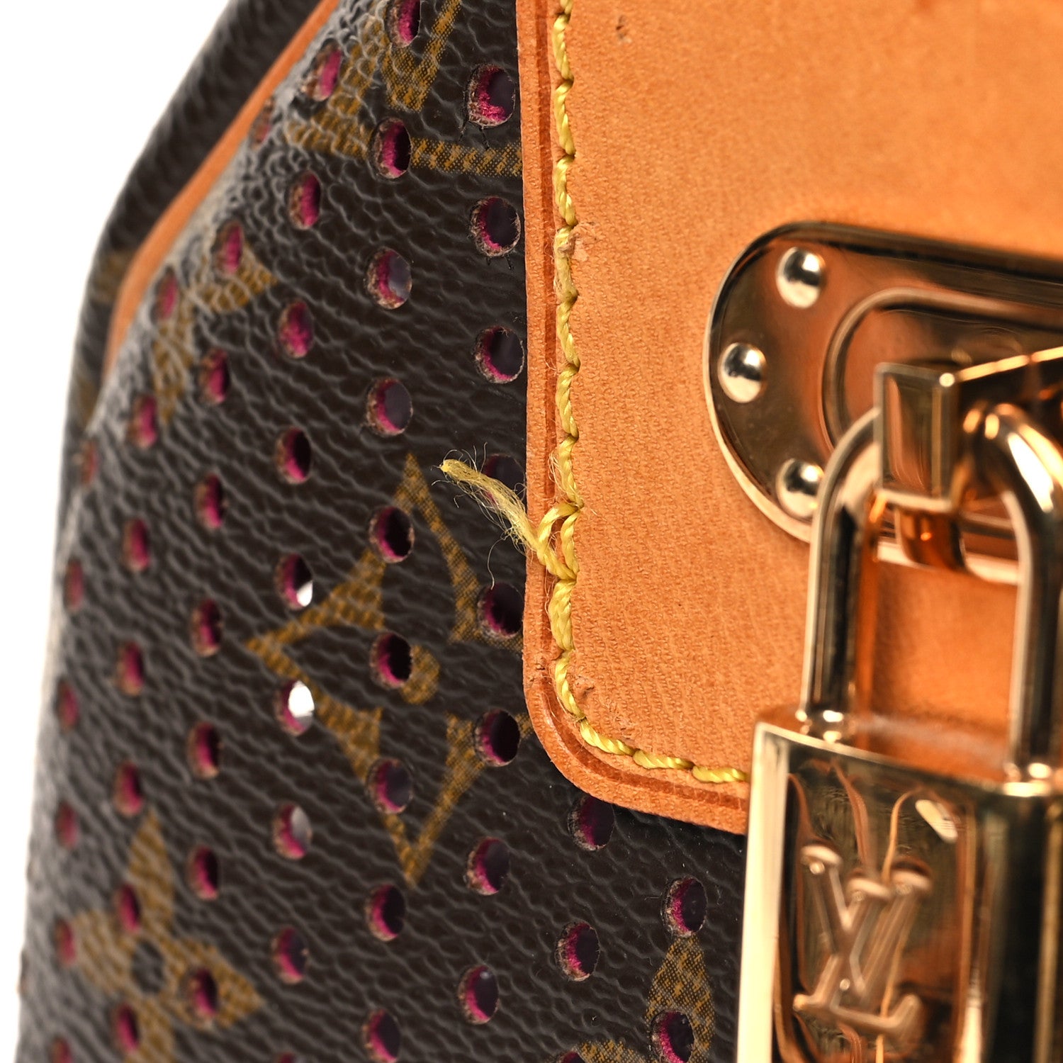 Louis Vuitton Monogram Perforated Speedy 30 Fuchsia 12 of 14