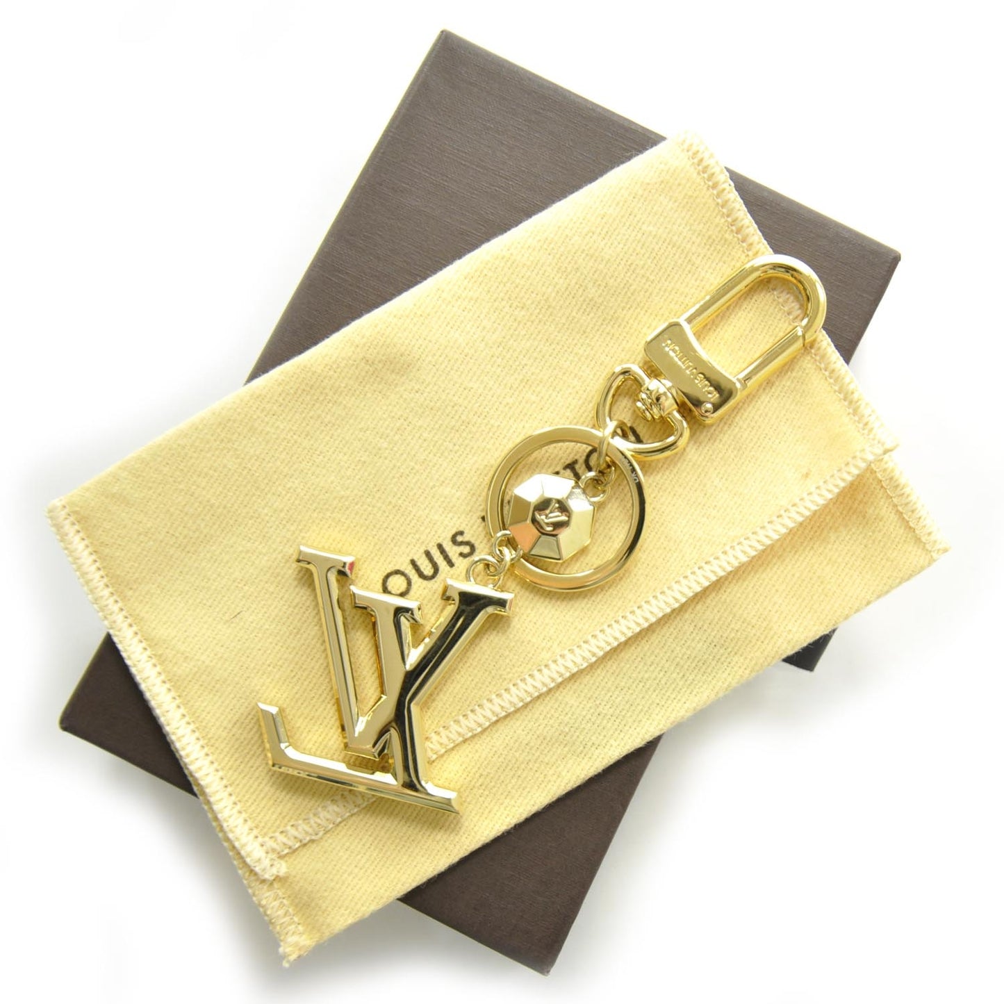 LV Facettes Key Holder Gold