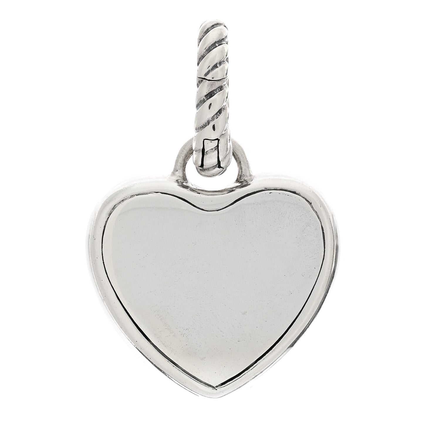 DAVID YURMAN Sterling Silver 18K Yellow Gold Cable Heart Pendant