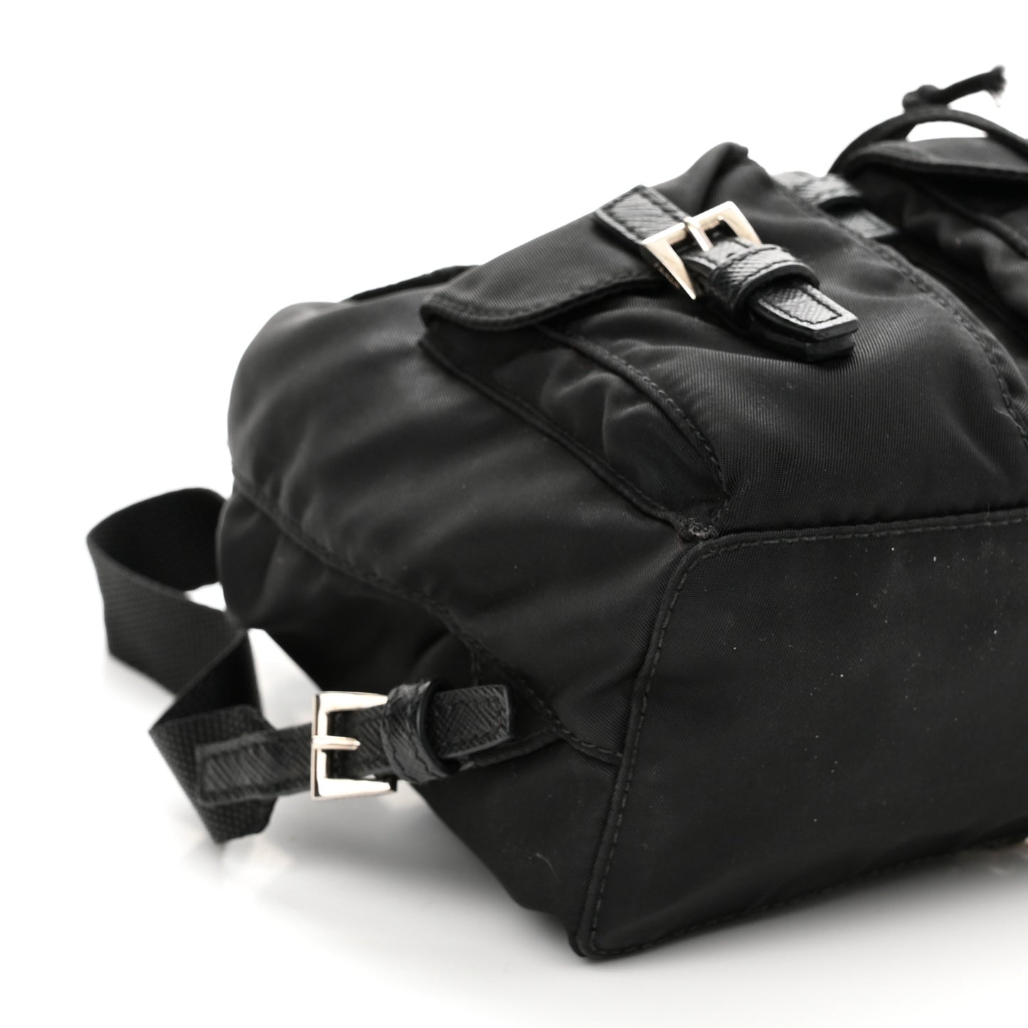 Nylon Vela Mini Crossbody Backpack Black