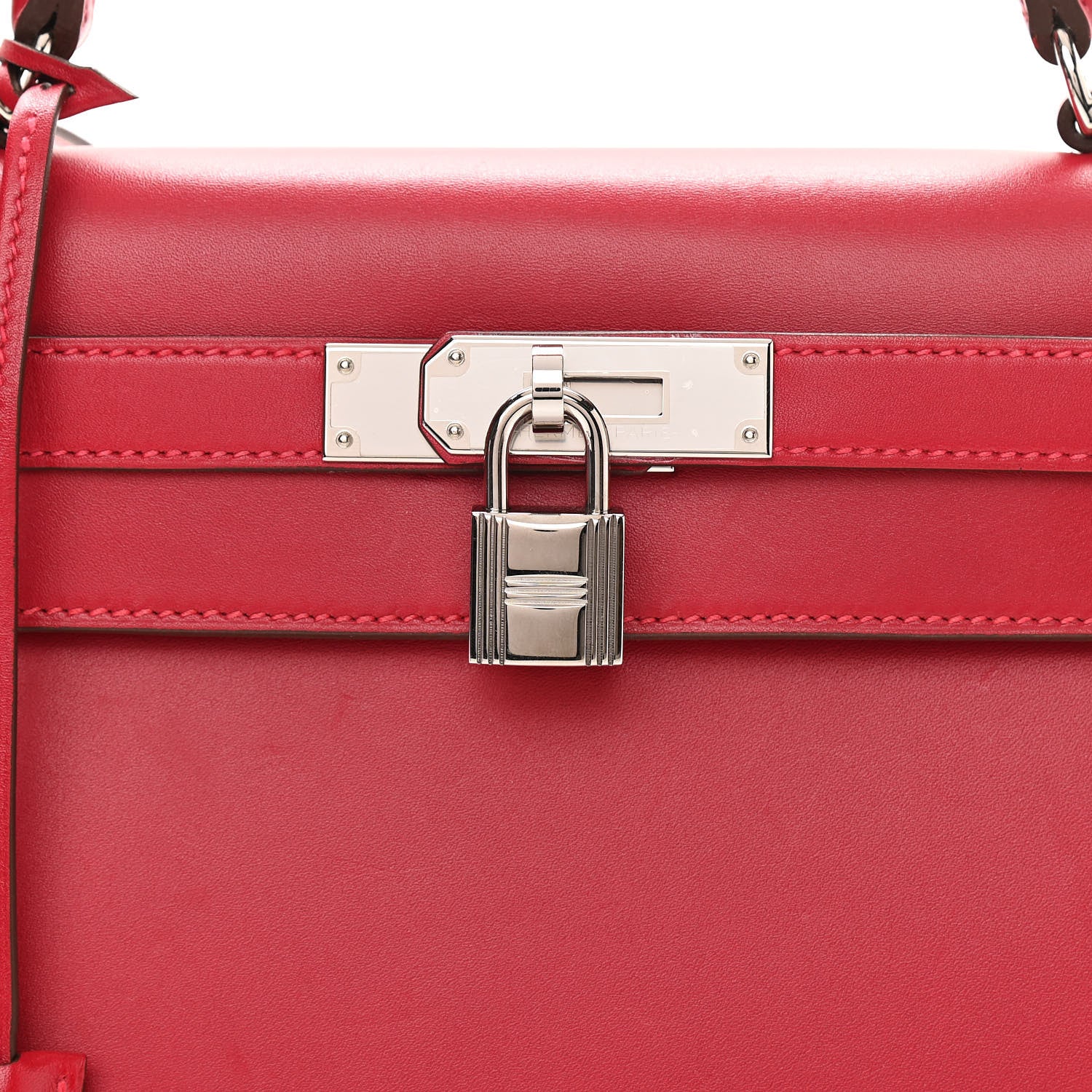 Hermes Tadelakt Kelly Sellier 28 Rouge Vif 8 of 11