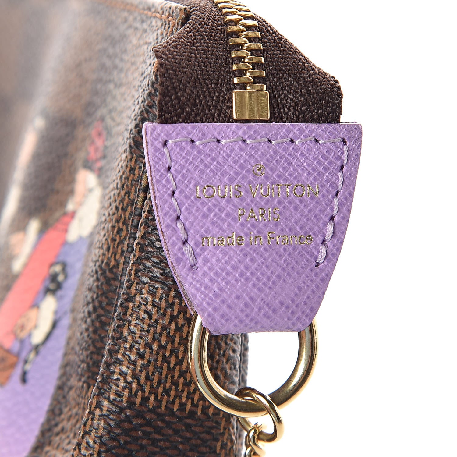 Louis Vuitton Monogram Illustre Mini Pochette Accessories Violet 6 of 6