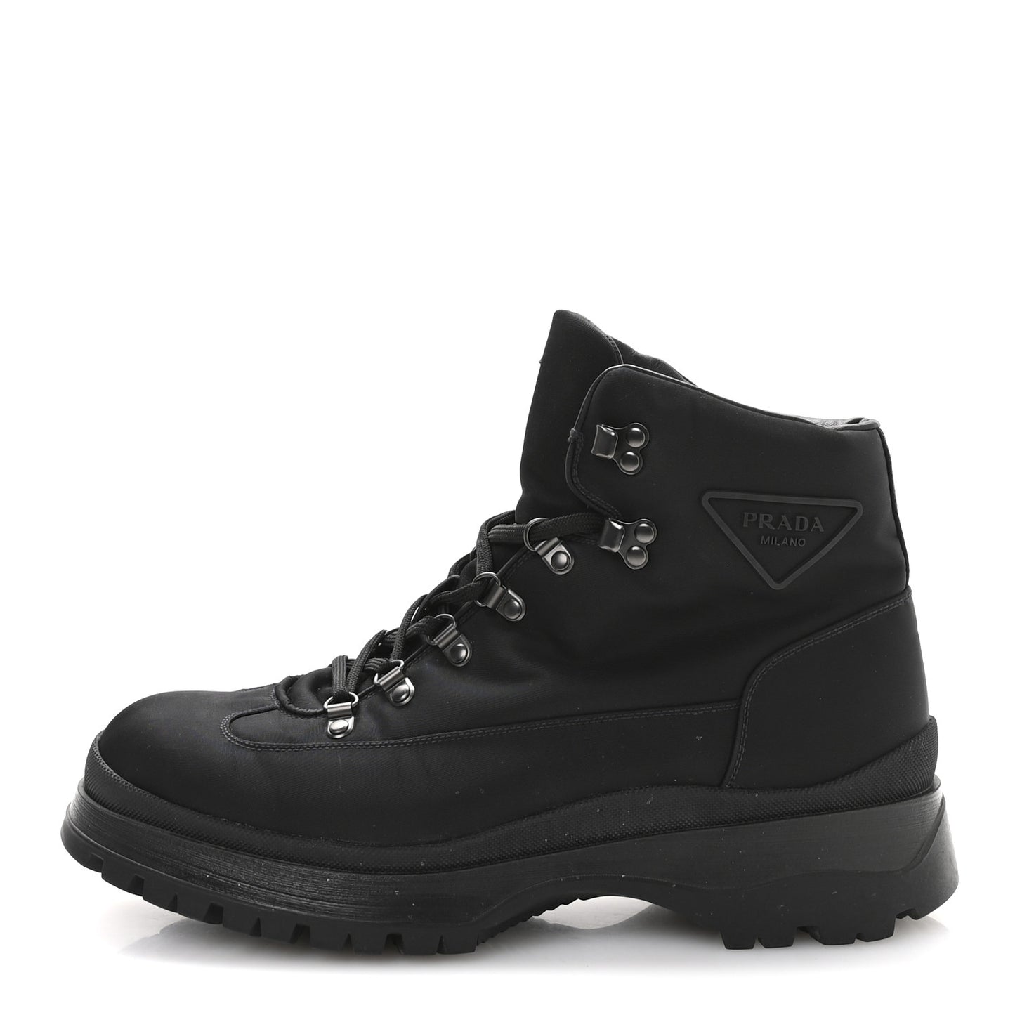 Re-Nylon Gabardine Triangle Logo Brixxen Mens Hiking Boots 9.5 Black
