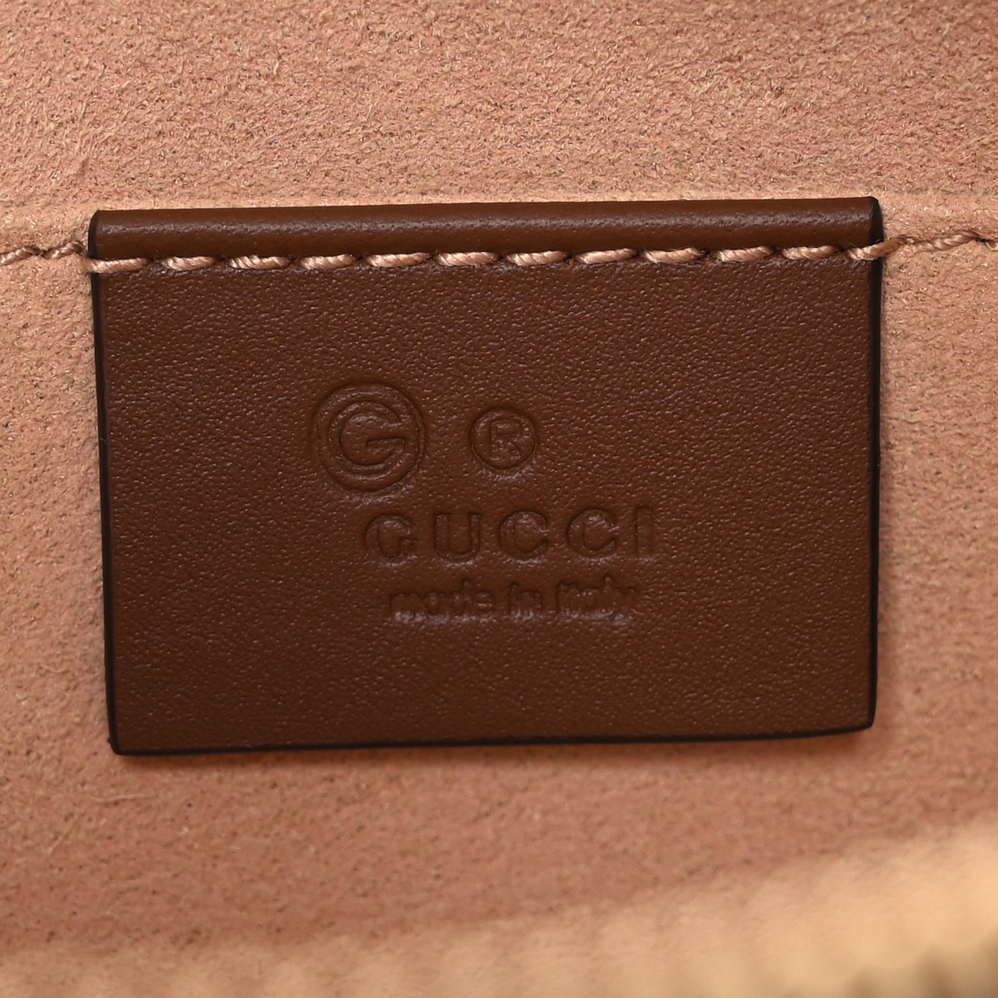 GG Supreme Monogram Wrist Wallet  Brown