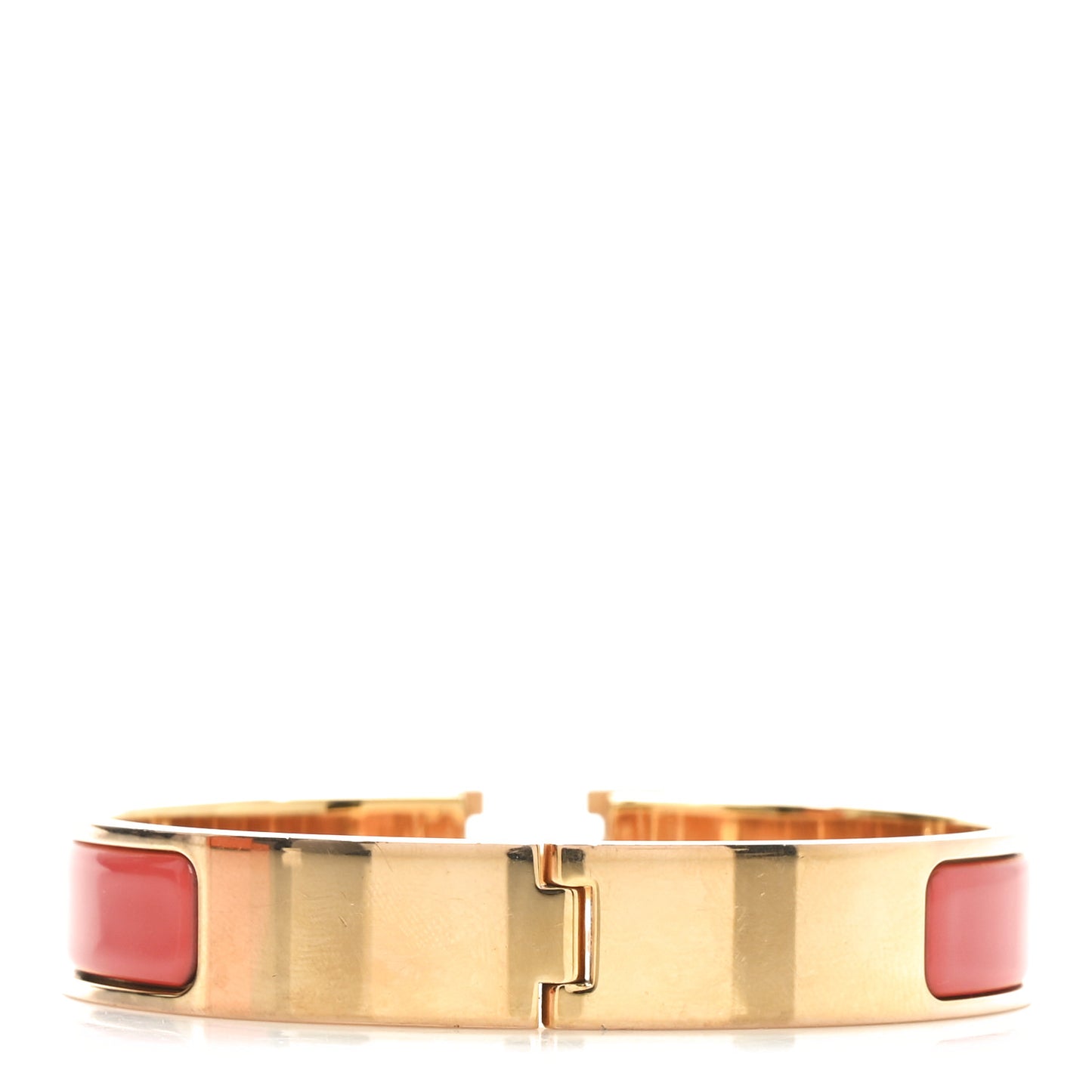 Enamel Narrow Clic Clac H Bracelet GM Rose Patch