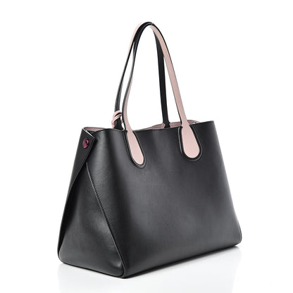 Christian Dior Calfskin Small Addict Shopping Tote Black Pink 2 of 13