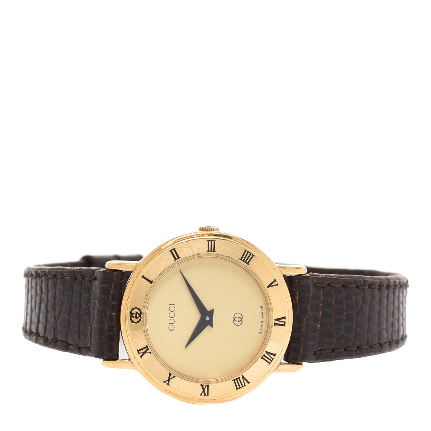 Stainless Steel Lizard 26mm 3000L Quartz Watch Gold