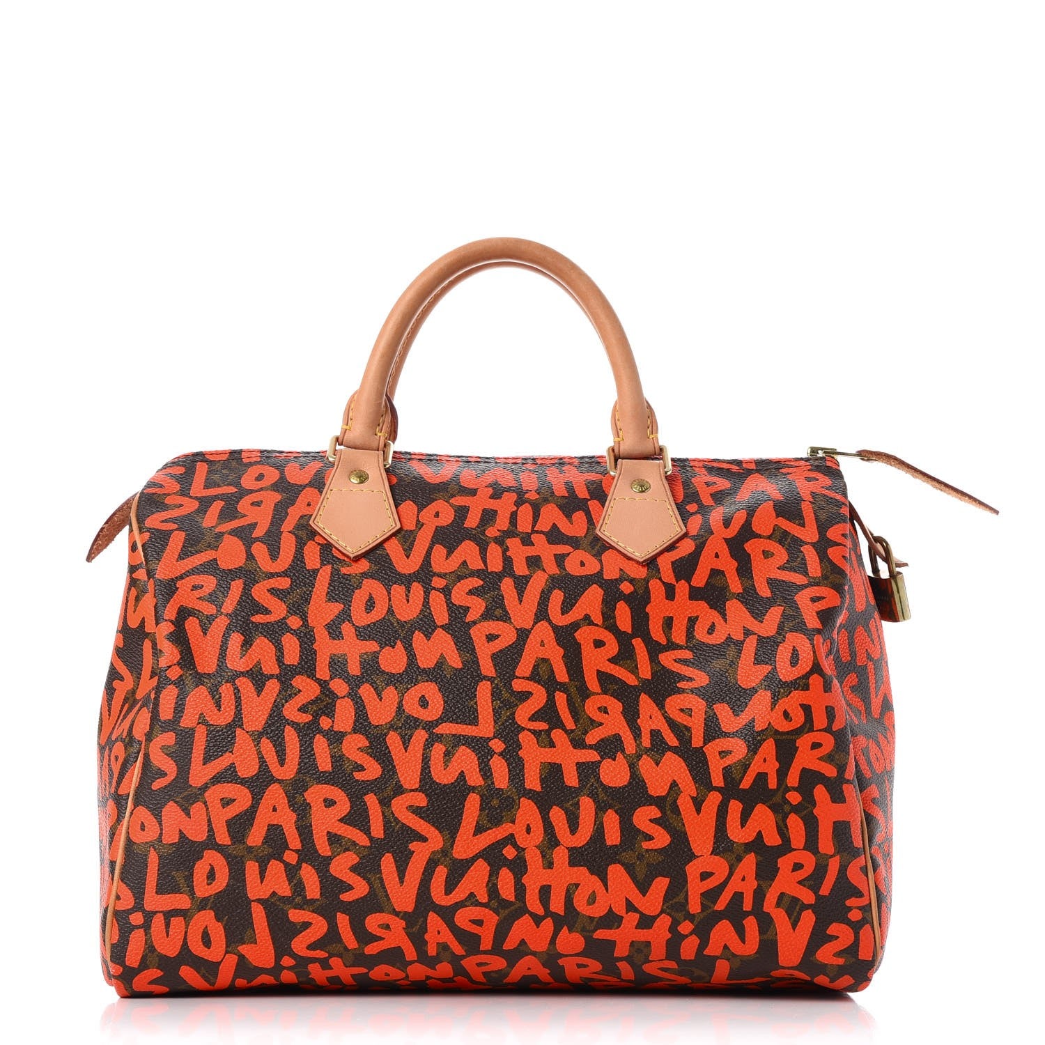 Louis Vuitton Monogram Graffiti Speedy 30 Orange 1 of 12