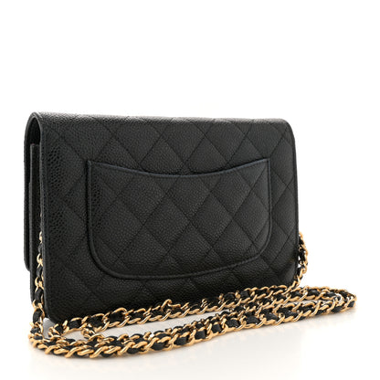 Chanel Caviar Quilted Wallet On Chain WOC Black 3 of 11