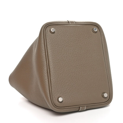 Hermes Taurillon Clemence Picotin Lock 18 PM Etoupe 4 of 11