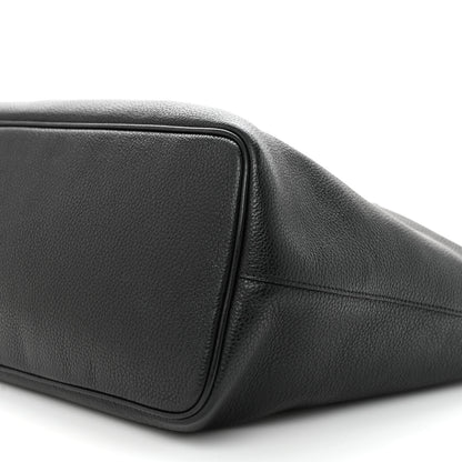 Salvatore Ferragamo Grainy Calfskin Medium Gancini Tote Black 10 of 12