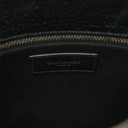 Saint Laurent Grained Calfskin Small Sac De Jour Black 6 of 10