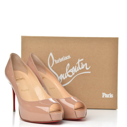 Christian Louboutin Patent New Very Prive 100 Pumps 39.5 Nude 8 of 8