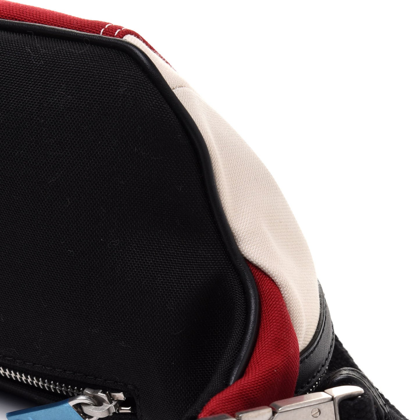 Canvas Classic Belt Bag Red Blue White