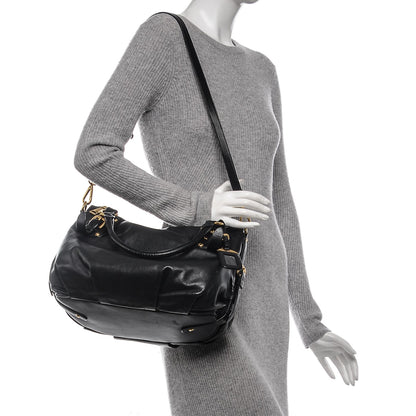 Prada Soft Calf Shoulder Bag Nero Black 2 of 9